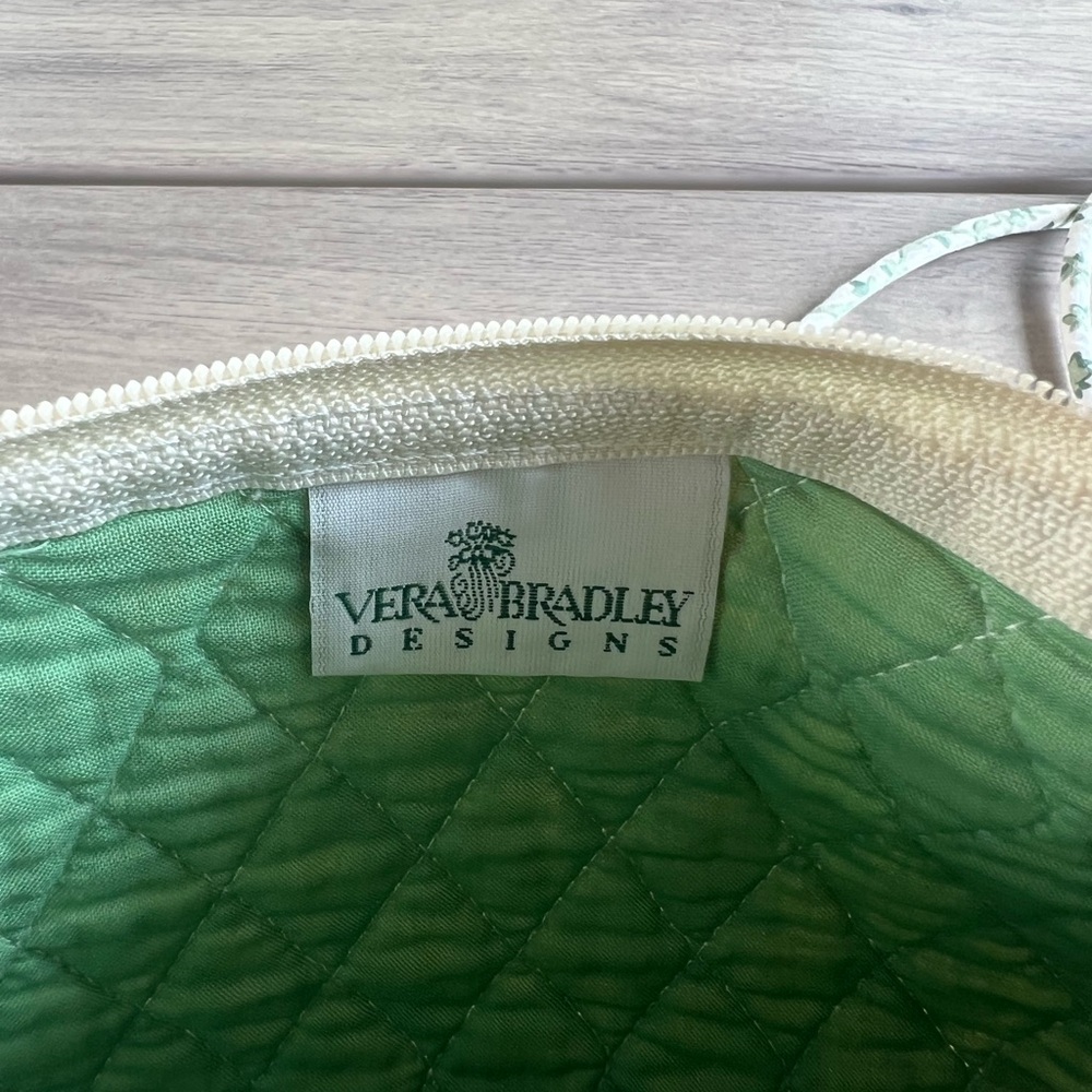 Rare Vintage VERA BRADLEY Green Lilac Time 1997 Elite Petite Shoulder Bag - Picture 3 of 11